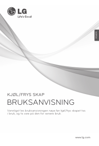 Bruksanvisning LG GC-B399BCW Kjøle-fryseskap