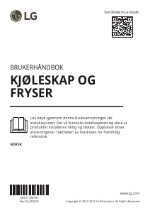 Bruksanvisning LG GSJV70MBLE Kjøle-fryseskap
