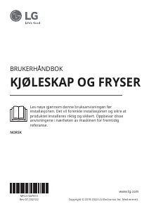 Bruksanvisning LG GSL361ICEZ Kjøle-fryseskap