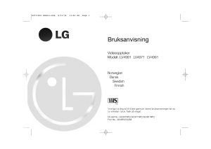 Bruksanvisning LG LV4981 Videospiller