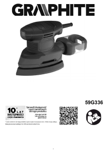 Instrukcja Graphite 59G336 Szlifierka delta