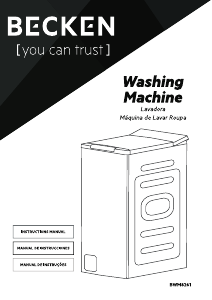 Manual Becken BWM8261 WH Washing Machine