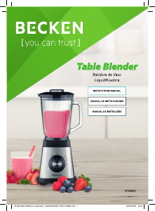 Handleiding Becken BTB5027 Blender