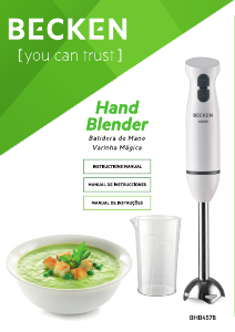 Bruksanvisning Becken BHB4578 Stavmixer