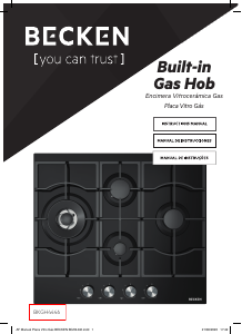 Manual de uso Becken BGH4446 Placa