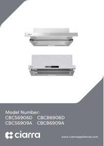 Mode d’emploi Ciarra CBCS6909A Hotte aspirante