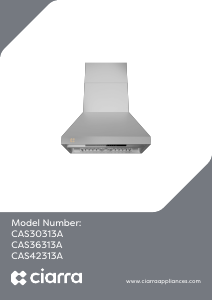 Bruksanvisning Ciarra CAS30313A Köksfläkt