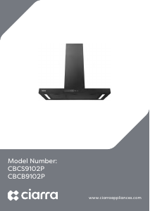 Handleiding Ciarra CBCB9102P Afzuigkap