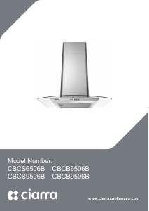 Kullanım kılavuzu Ciarra CBCB9506B Davlumbaz