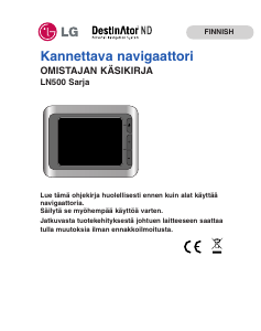 Käyttöohje LG LN500 Autonavigaattori