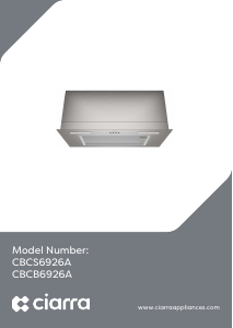 Bedienungsanleitung Ciarra CBCB6926A Dunstabzugshaube