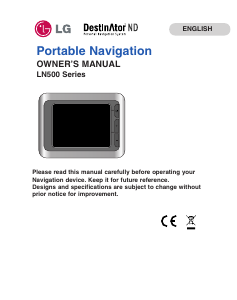 Handleiding LG LN515 Navigatiesysteem