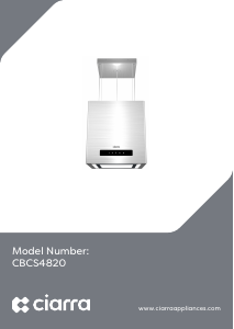 Mode d’emploi Ciarra CBCS4820 Hotte aspirante