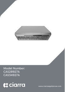 Handleiding Ciarra CAS28927A Afzuigkap