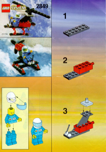 Mode d’emploi Lego set 2849 Town Hélicoptère