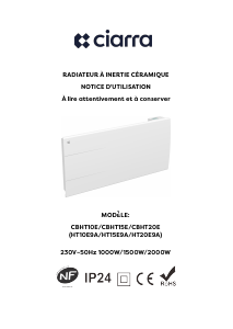 Mode d’emploi Ciarra CBHT15E Chauffage