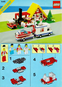 Mode d’emploi Lego set 6388 Town Maison de vacances avec camping-car