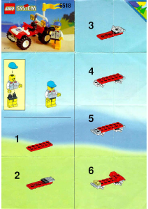 Handleiding Lego set 6518 Town Baja buggy