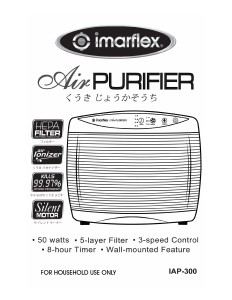 Manual Imarflex IAP-300 Air Purifier