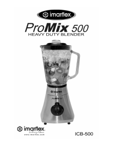 Bruksanvisning Imarflex ICB-500 Blender