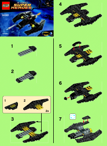 Manual Lego set 30301 Super Heroes Batwing