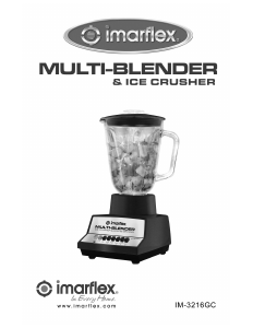 Bruksanvisning Imarflex IM-3216GC Blender
