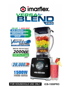 Bruksanvisning Imarflex ICB-1550PRO Blender