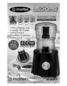Bruksanvisning Imarflex IB-400FP Blender