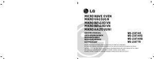 Bruksanvisning LG MS2387TR Mikrobølgeovn