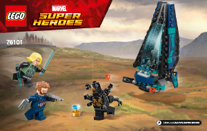 Handleiding Lego set 76101 Super Heroes Outrider shuttle aanval