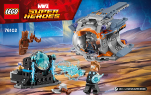 Manual Lego set 76102 Super Heroes Thor's weapon quest