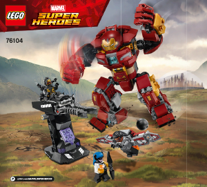 Kullanım kılavuzu Lego set 76104 Super Heroes Hulkbuster Dövüşü