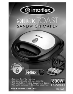 Handleiding Imarflex ISM-624S Contactgrill
