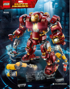 Manual de uso Lego set 76105 Super Heroes Hulkbuster - Edición Ultron