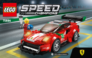 Használati útmutató Lego set 75886 Speed Champions Ferrari 488 GT3 Scuderia Corsa