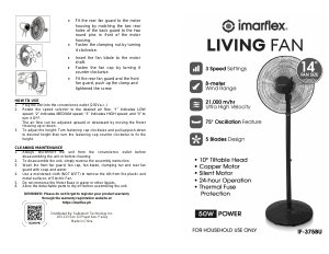 Manual Imarflex IF-375BU Fan