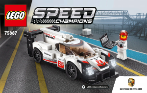 Instrukcja Lego set 75887 Speed Champions Porsche 911 Hybrid