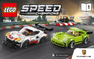 Manuale Lego set 75888 Speed Champions Porsche 911 RSR e 911 turbo 3.0