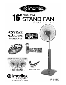 Manual Imarflex IF-916D Fan