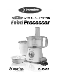 Bruksanvisning Imarflex IB-500FP Matberedare