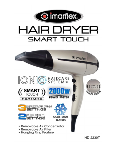 Bruksanvisning Imarflex HD-2230T Hårtork