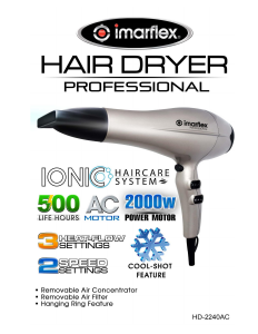 Handleiding Imarflex HD-2240AC Haardroger