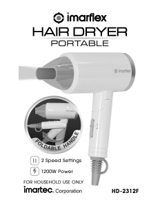 Bruksanvisning Imarflex HD-2312F Hårtork