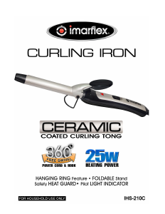 Handleiding Imarflex IHS-210C Krultang