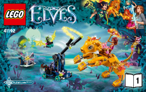 Manual Lego set 41192 Elves Azari and the fire lion capture