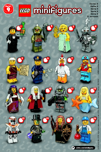 Bruksanvisning Lego set 71000 Collectible Minifigures Series 9