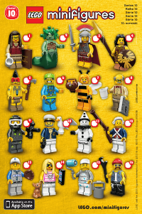 Manuale Lego set 71001 Collectible Minifigures Serie 10