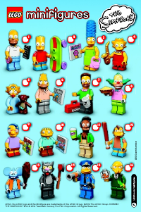 Bruksanvisning Lego set 71005 Collectible Minifigures The Simpsons Series
