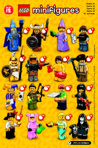 Manuale Lego set 71007 Collectible Minifigures Serie 12