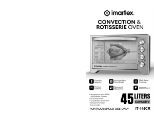 Bruksanvisning Imarflex IT-455CR Ugn